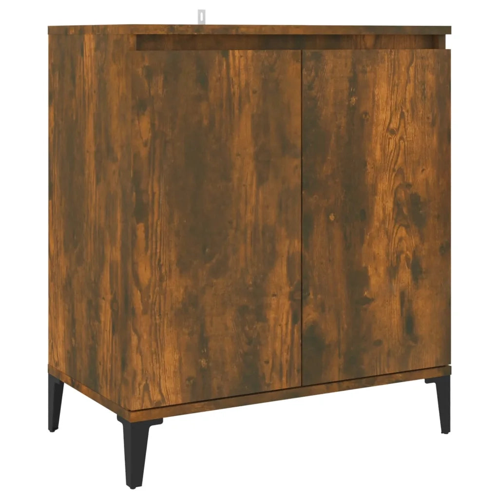 Credenza Rovere Fumo 60x35x70 cm in Legno Multistrato 815159