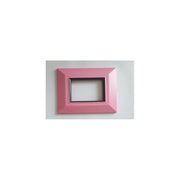 Trade Shop - Placca Placchetta Placchette Compatibili Per Serie Axolute Bticino Colorate Sq - Rosa -4 Fori     -