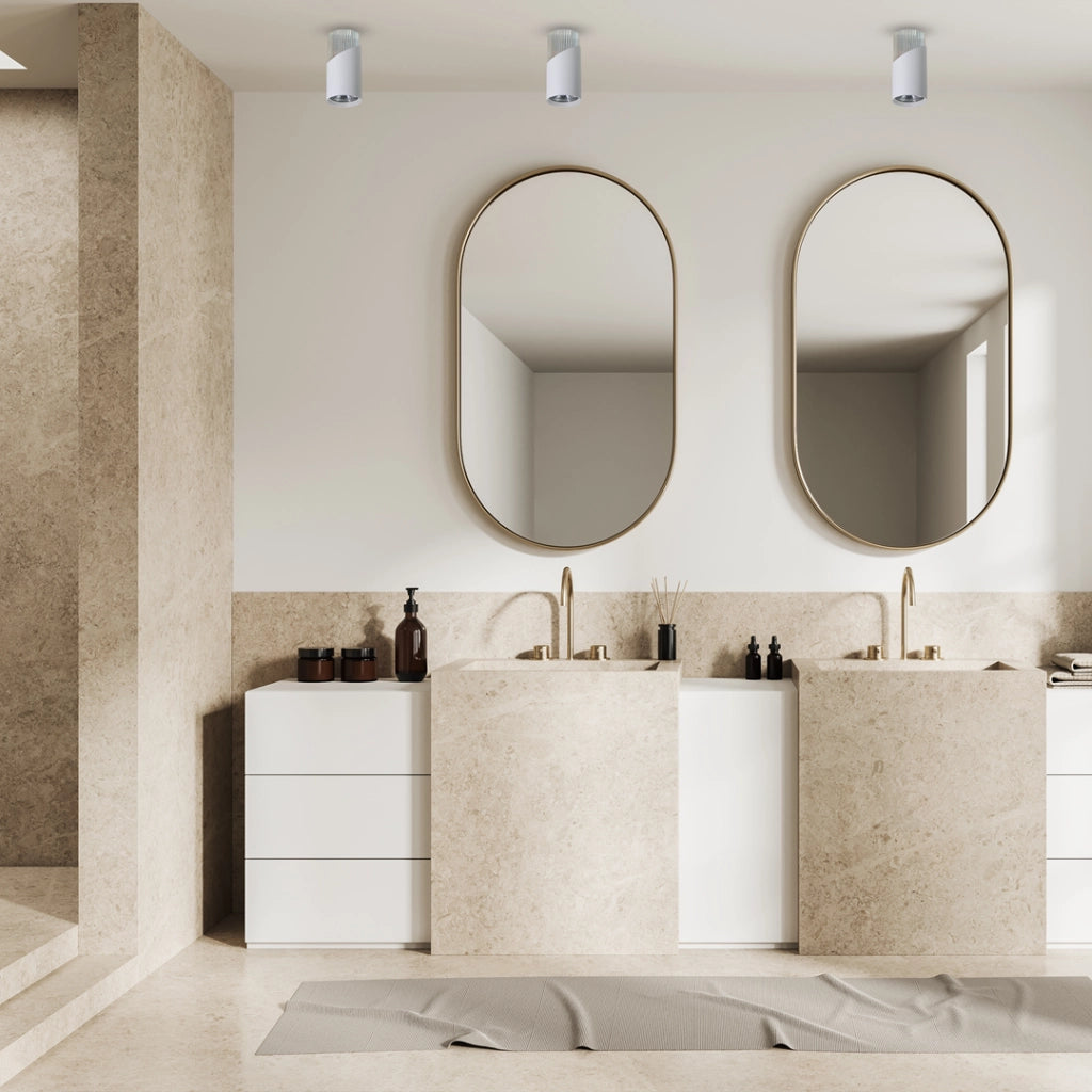 Faretto soffitto decorativo bianco/cromo 1xGU10 8W Neo Milagro