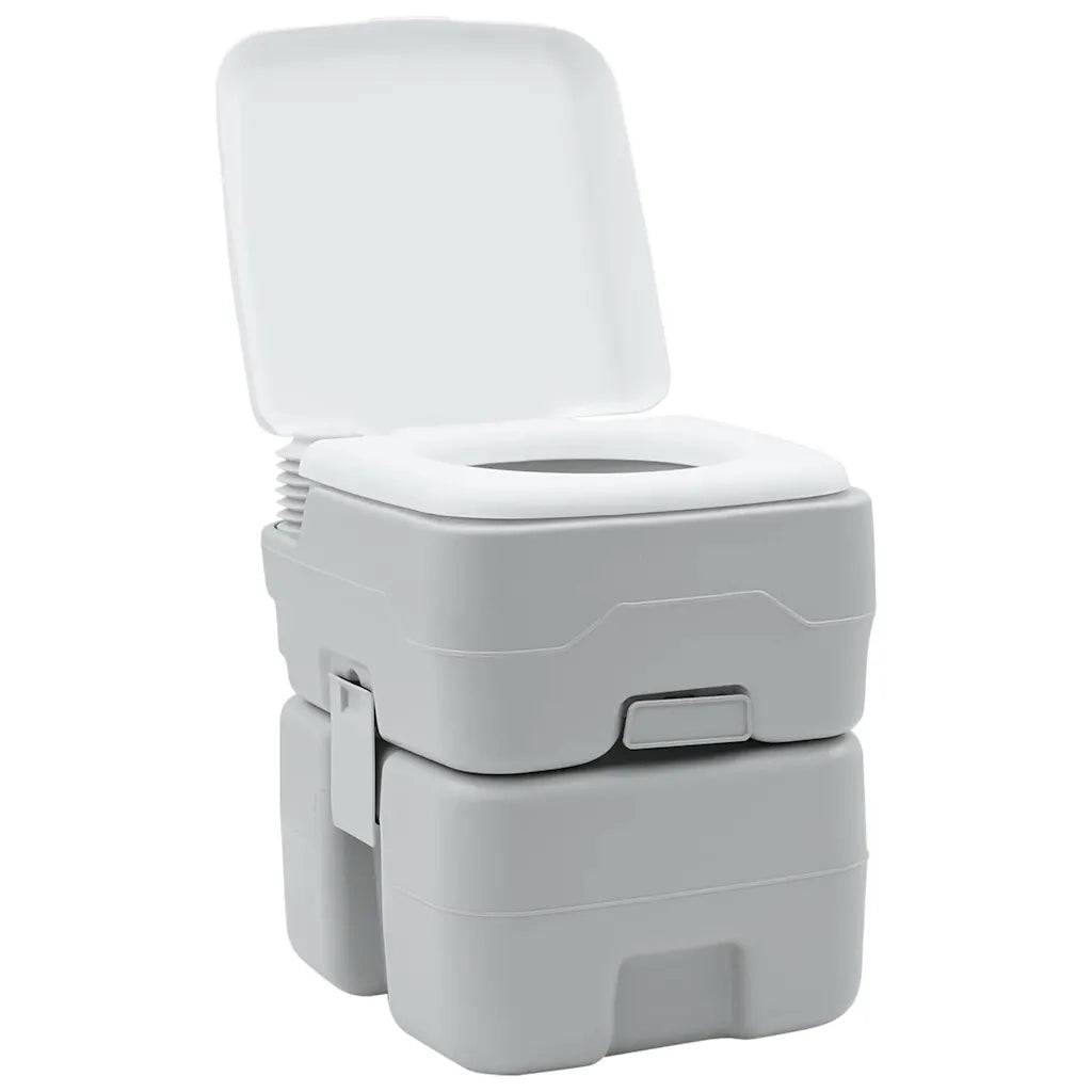 Toilette da Campeggio Grigio e Bianco 41,5 x 36,5 x 42 cm 42001427