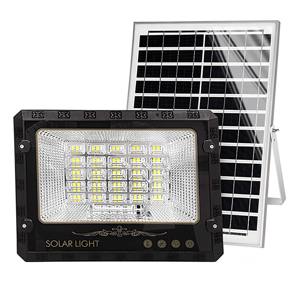 Proiettore Solare LED Esterno 9000K con Rilevamento Automatico Nero Avizar