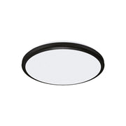 Plafoniera LED tonda esterna nera 18W 4200K IP54 Struhm