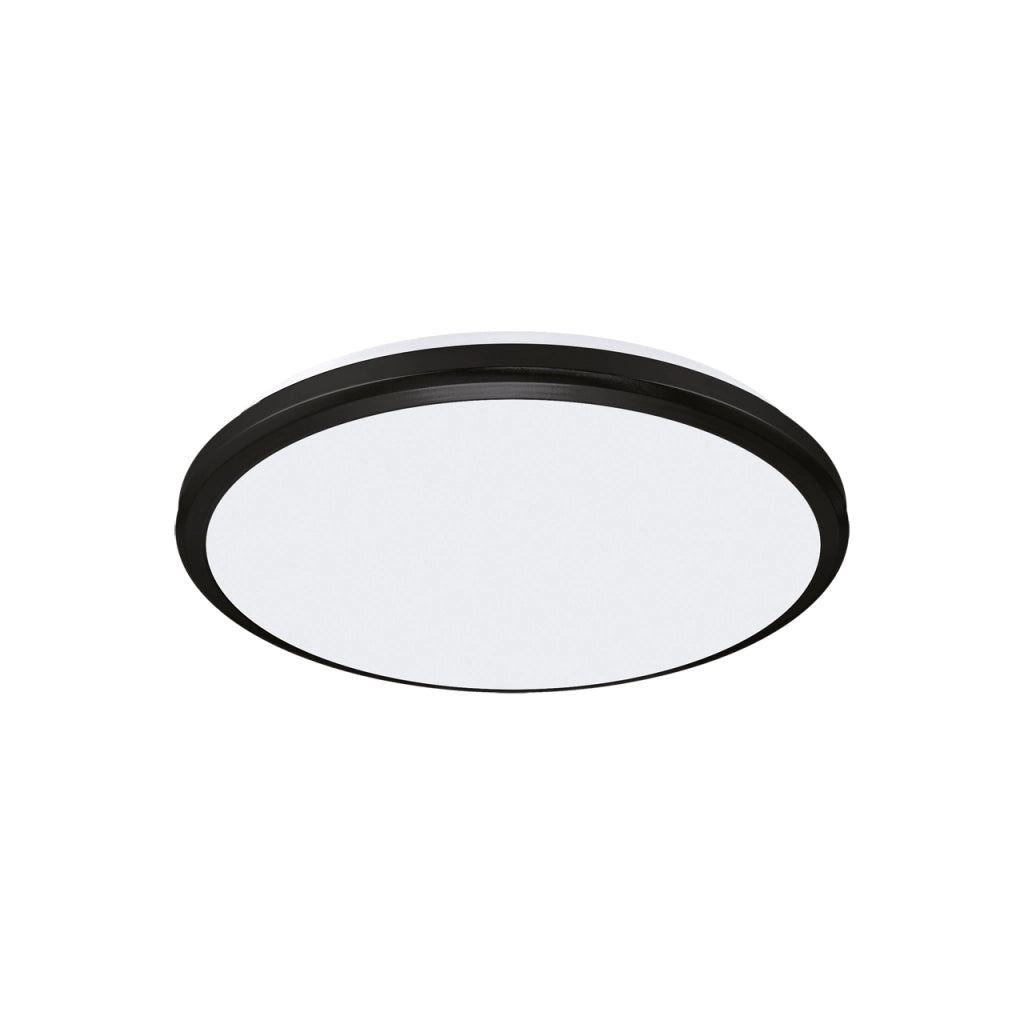 Plafoniera LED tonda esterna nera 18W 4200K IP54 Struhm