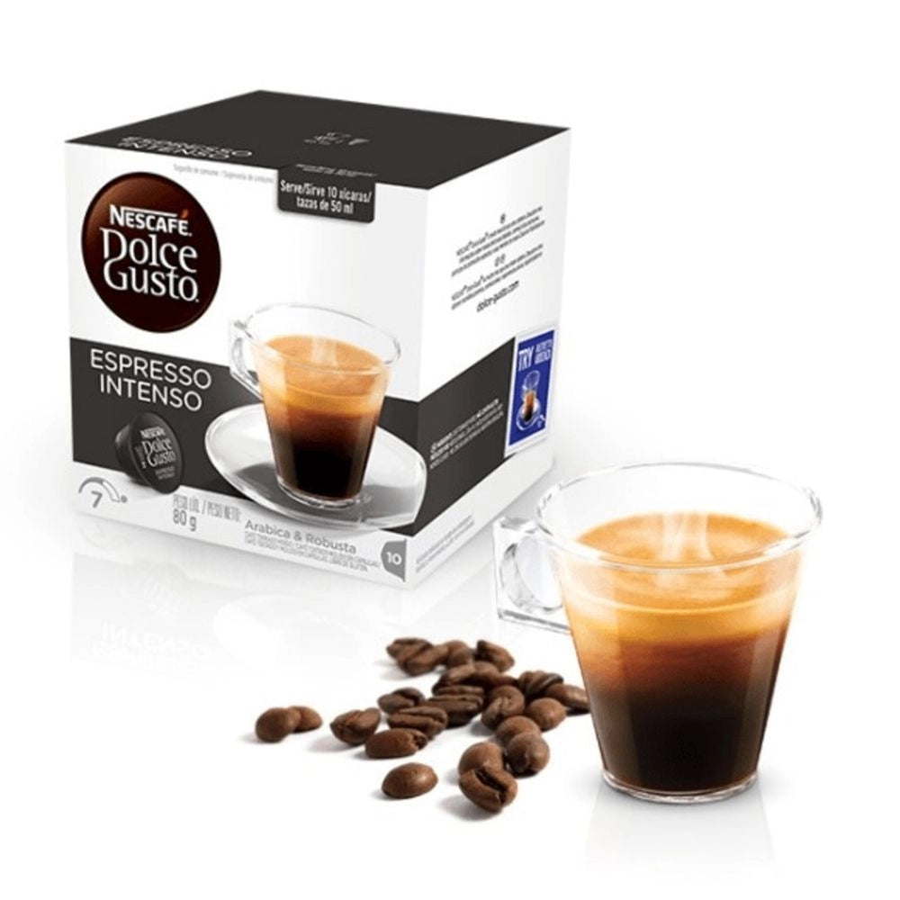 Nescafe' dolce gusto espresso intenso caffe' in capsule multipack 6 confezioni da 16 capsule ciascuna