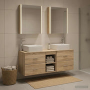 Set di mobili per il bagno 5 pcs Rovere Sonoma 3406769