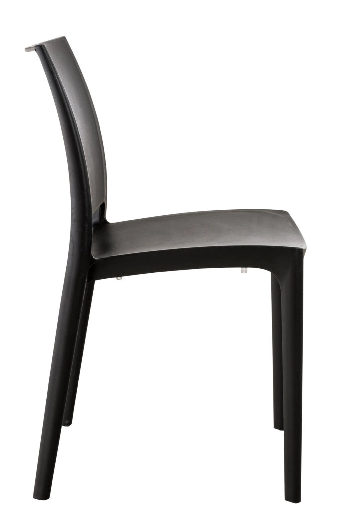 Sedia outdoor Maya impilabile nero