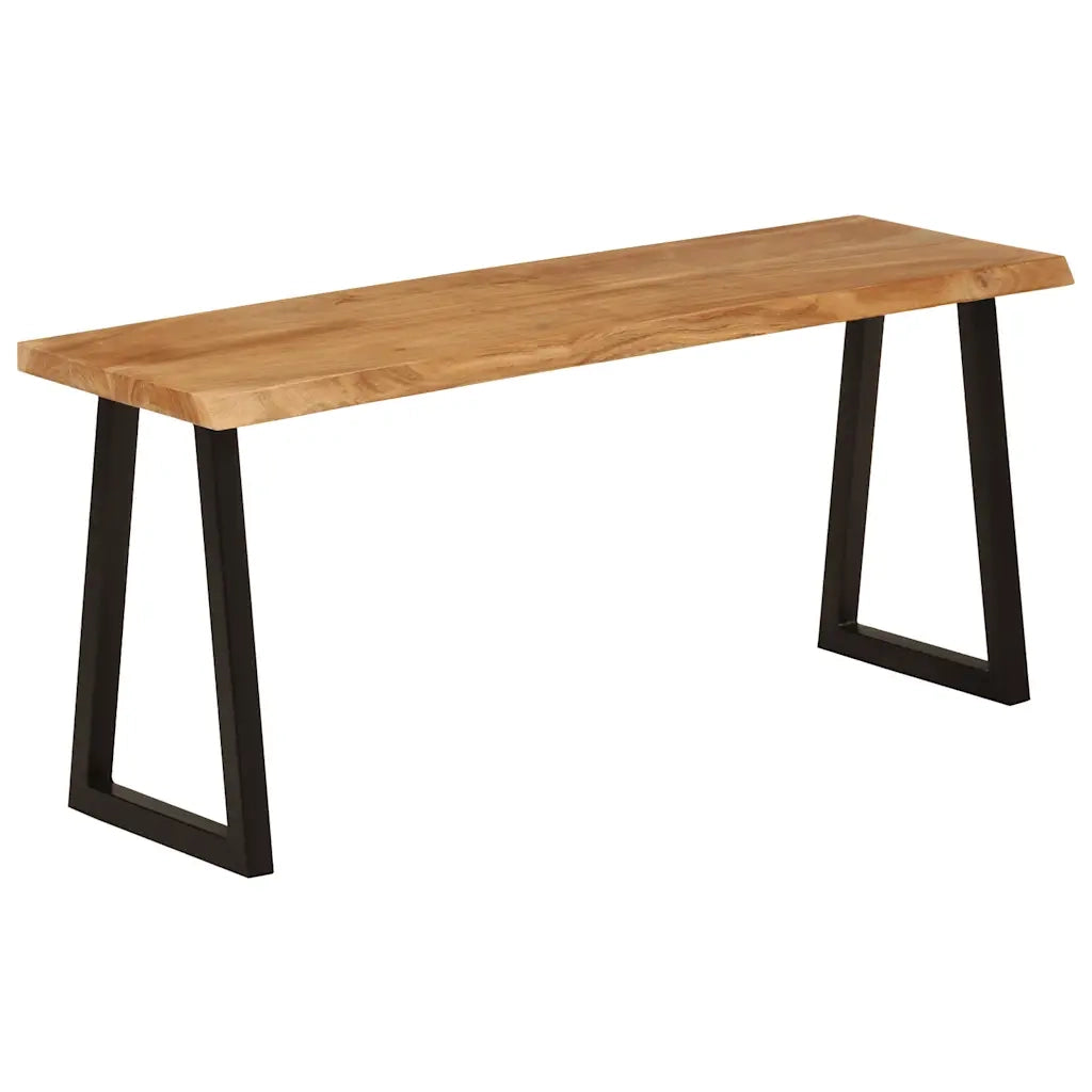 Panca con Bordi Vivi-Sgabello 105 cm in Legno Massello di Acacia 609622