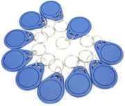 Fermo chiave RFID descritto - 10 pezzi - 125 kHz - impermeabile - materiale ABS - anello in metallo - Carta di accesso