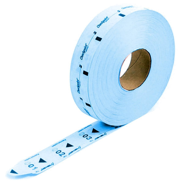 24000 Tickets per Distributore Eliminacode D900 Confezione 6 Rotoli x 4000 Visel Azzurri
