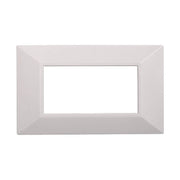Placca Piramide Serie Moon 4P Colore Bianco Compatibile Con Bticino Axolute