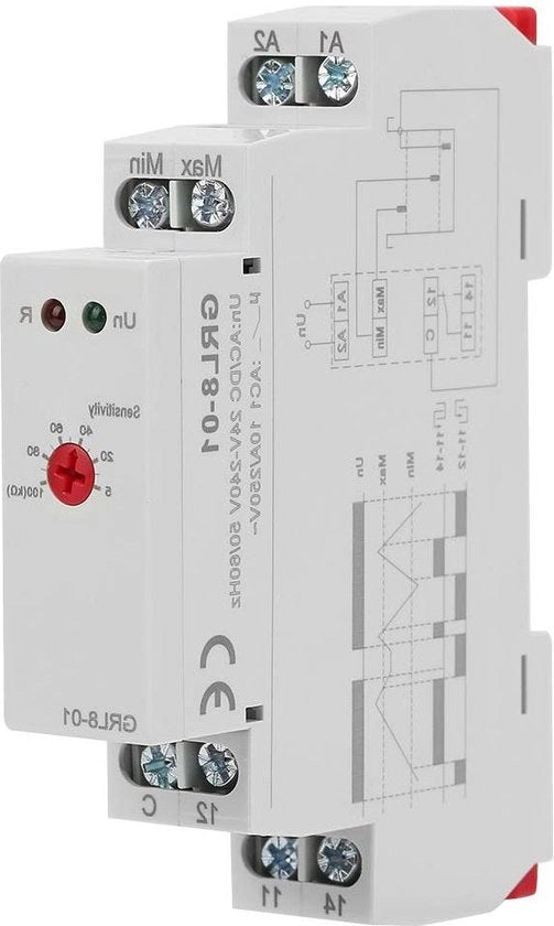 Lampada di controllo del livello di liquido 10 A AC-DC 24 V-240 V con LED - GRL8-01