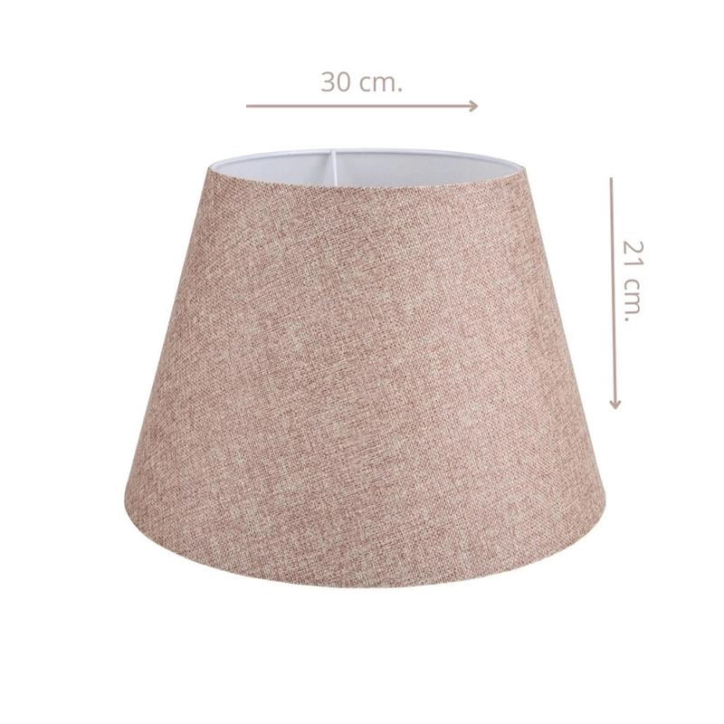 LAMPADA DA TAVOLO LAGUNAH BASE IN LEGNO BIANCO E PARALUME IN TESSUTO BEIGE 48H CM