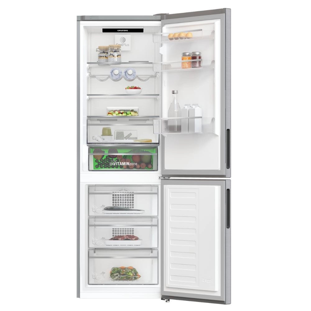 Frigorifero combinato Grundig libera installazione total no frost GKN26840XN INOX classe E