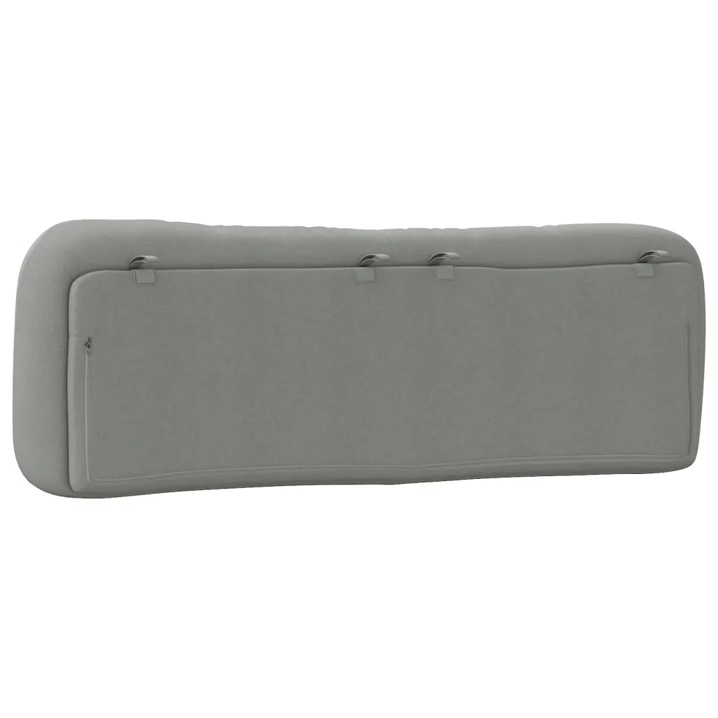 Cuscino Testiera Hvar Grigio Chiaro 160 cm in Tessuto CFW1932435