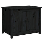 Tavolino da salotto | Tavolino da caff¨¨ | Tavolino da Soggiorno Nero 71x49x55cm in Legno Massello di Pino