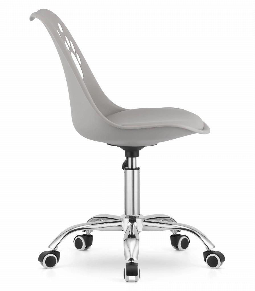 Sedia girevole Valora PRINT grigia dal design ergonomico regolabile