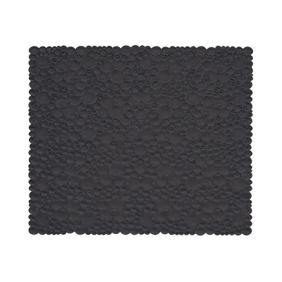 Tappeto doccia quadrato antiscivolo in gomma nero 54x54 cm