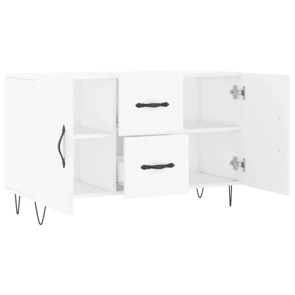 Credenza Bianca 100x36x60 cm in Legno Multistrato 828164