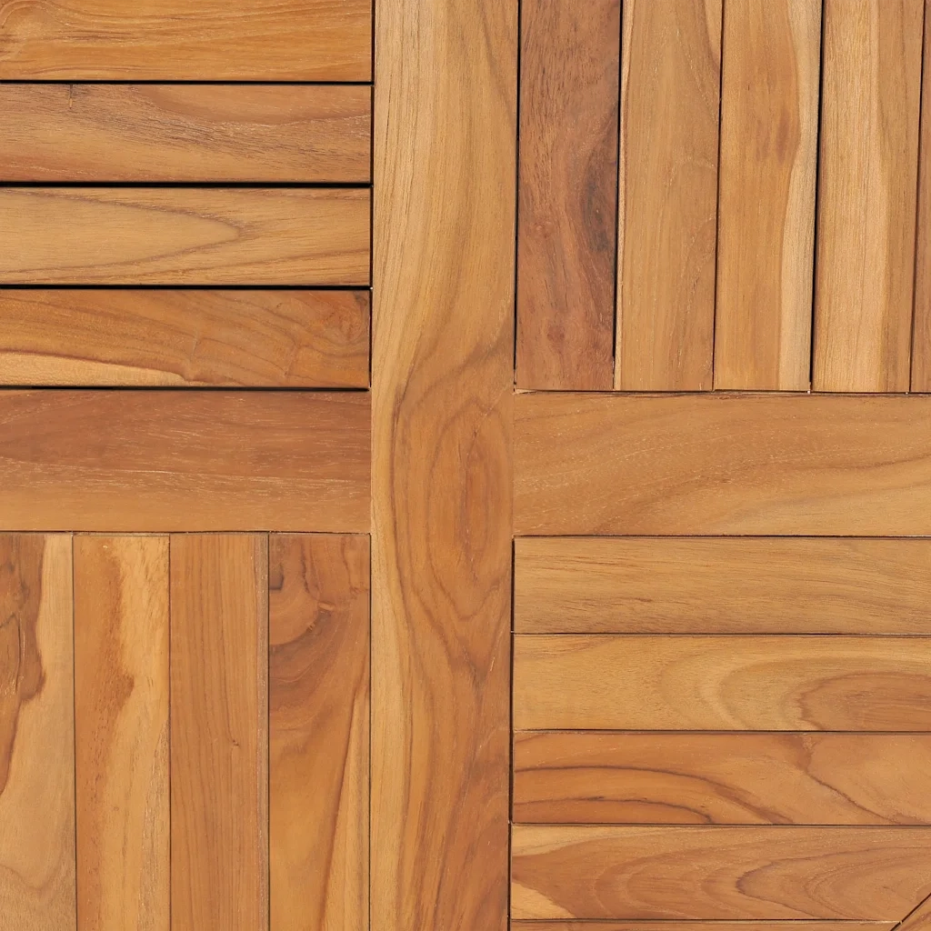 Piano Tavolo | Superficie Tavolo | Piano Scrivania in Legno Massello di Teak Rotondo 2,5 cm 80 cm