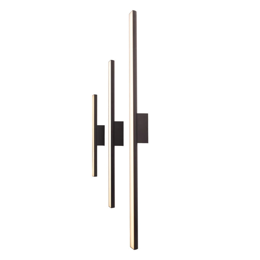 Plafoniera/applique LED TAMPA Maxlight nera 60cm 6W IP44