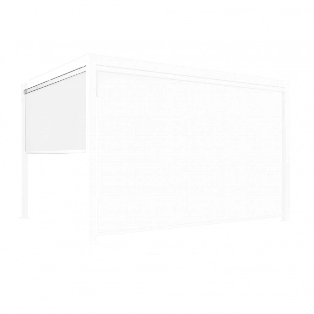 Laterale per Pergola Bioclimatica Lato 3 metri in Textilene Bianco