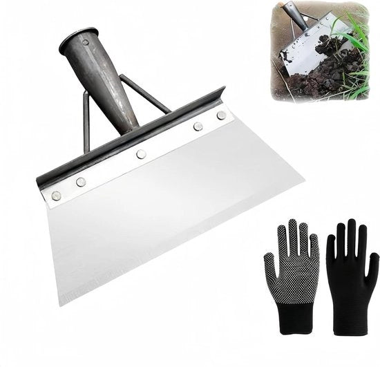 Fogliante multifunzionale con setole - tagliaerboso - acciaio manganese - strumento per la rimozione delle erbacce 20 cm