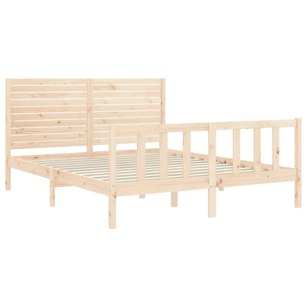 Giroletto senza Materasso 160x200 cm in Legno Massello di Pino 3193216