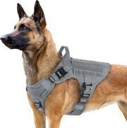 Accessori per cani per grandi cani, accessorio per cani tattico con maniglia, senza cintura di sicurezza di traino, pettorale con imbottitura regolabile, guinzaglio