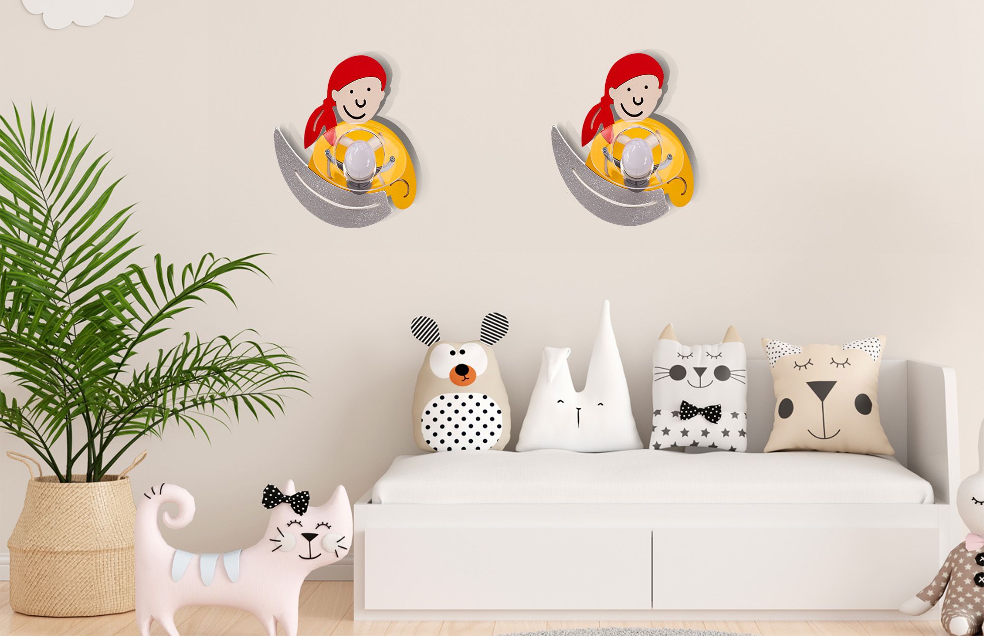 Lampada Da Parete Pirate Yellow 4717