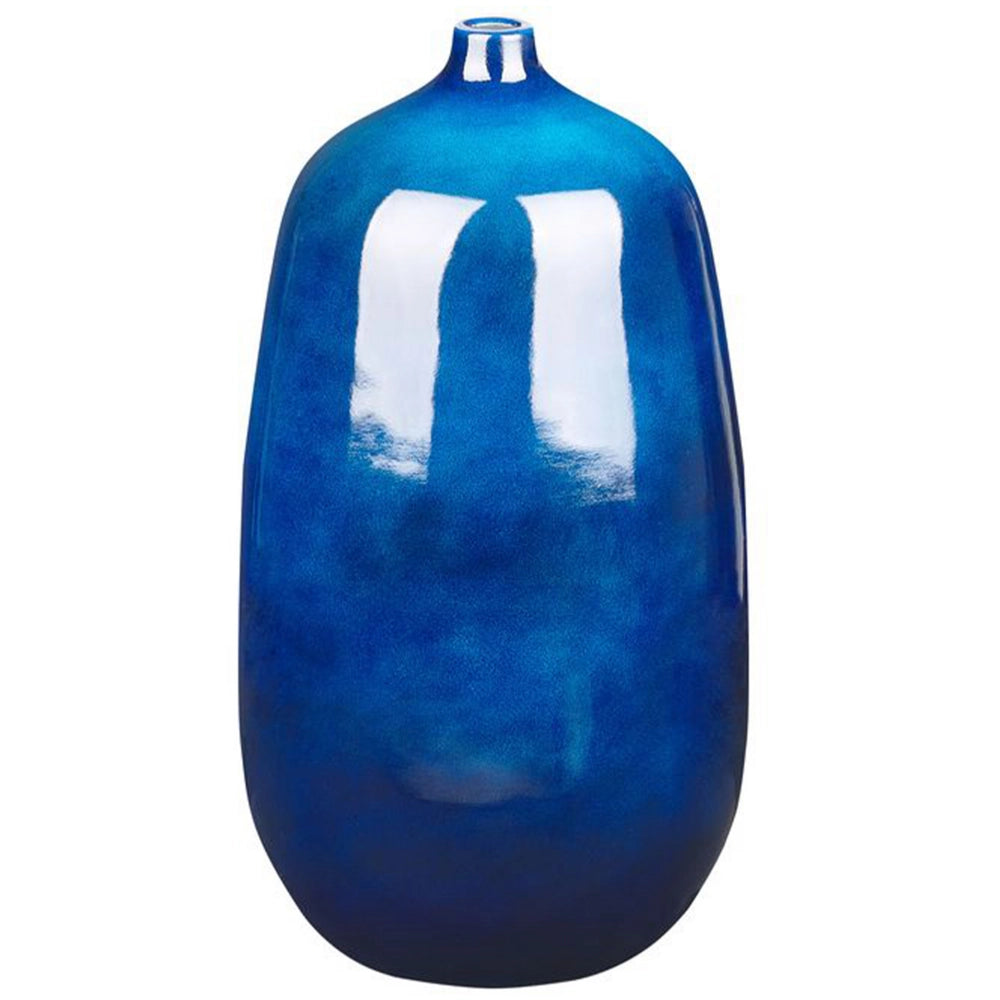 Vaso di terracotta alto blu 45 cm stile moderno soggiorno ingresso camera da letto