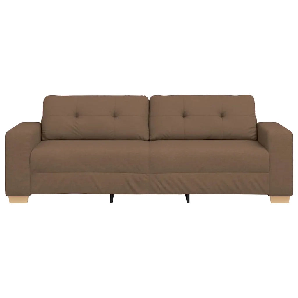 Divano 3-Persone con cuscino Marrone Tessuto 4105092