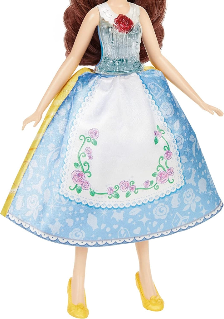 Hasbro Disney Princess Belle Magico Abito Bambola con Cambio Abito Idea Regalo