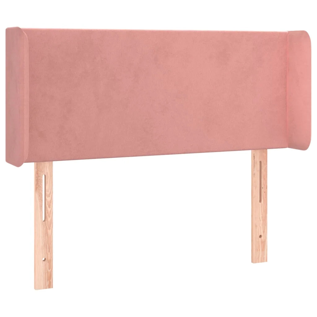 Testiera | Testata a LED Rosa 83x16x78/88 cm in Velluto