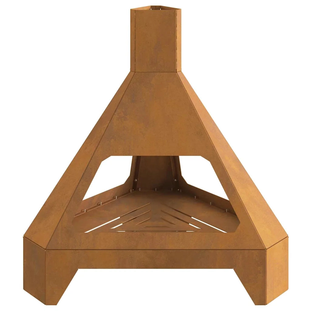 Focolare-Stufa-Camino Marrone 50 x 43 x 52 cm Acciaio