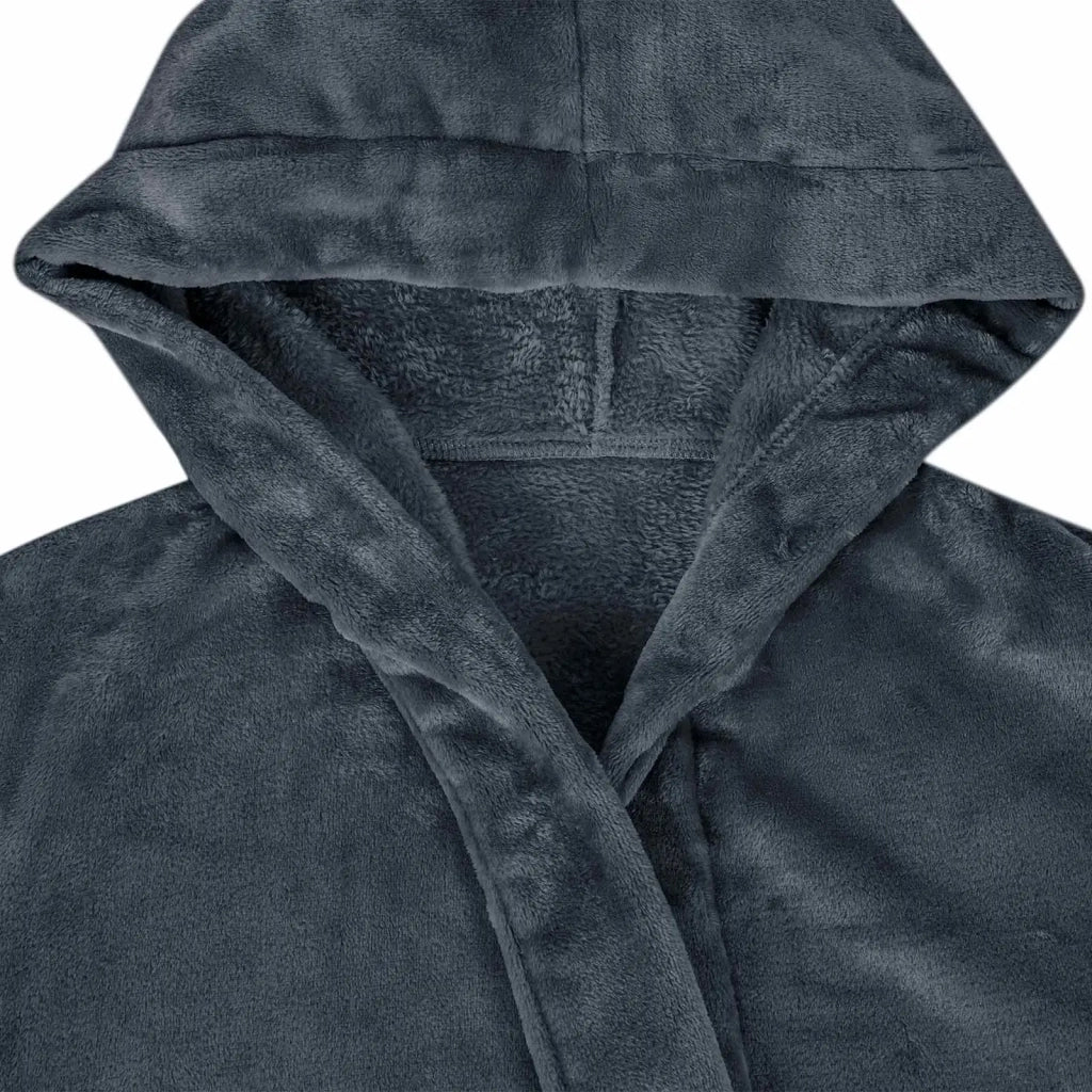 Accappatoio con Cappuccio Blu navy xl Flanella CFW4237726