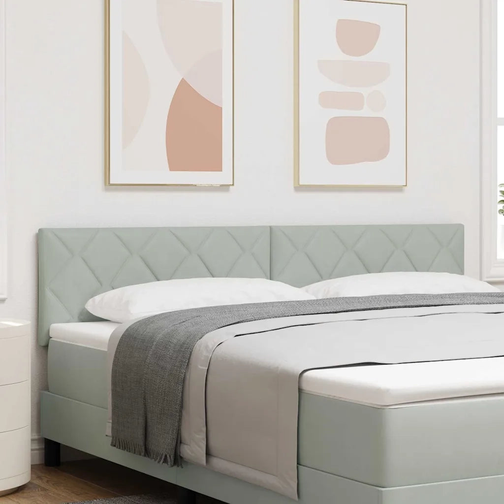 Testiera Grigio chiaro 180 cm Velluto 42007274