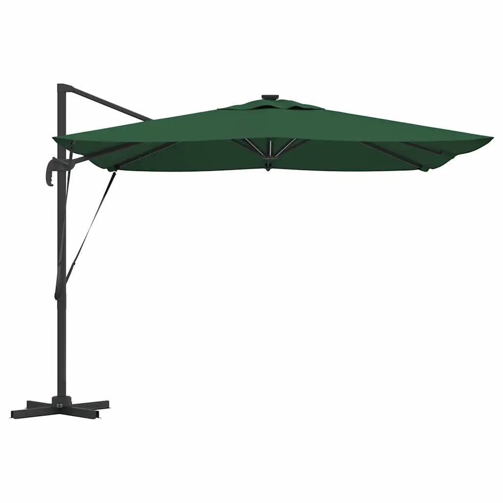 Ombrelloneda-Ombrello da giardino balcone Verde 286 x 284 x 270 cm Alluminio e Poliestere