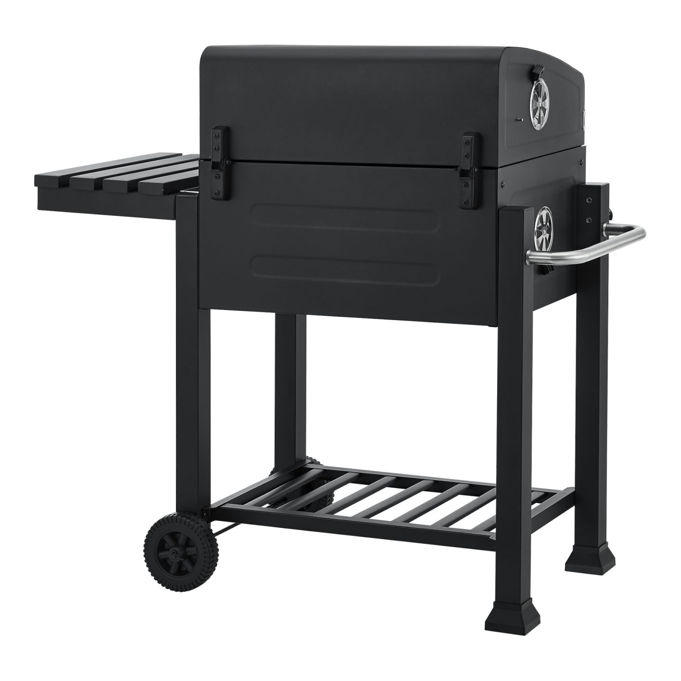 Carrello barbecue a carbonella 105 x 114 x 48 cm nero 03_0009212