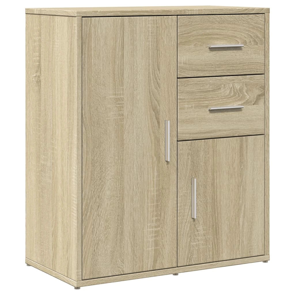 Buffet credenza cassettiera armadio mobile contenitore organizer cucina soggiorno rovere Sonoma 60 x 31 x 70 cm legno ingegnerizzato marrone 02_0031591