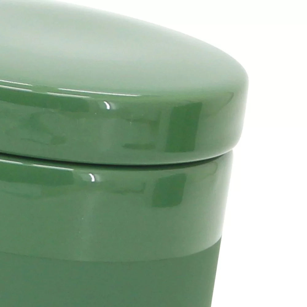 Barattolo porta cotone verde scuro con coperchio - Serie Green
