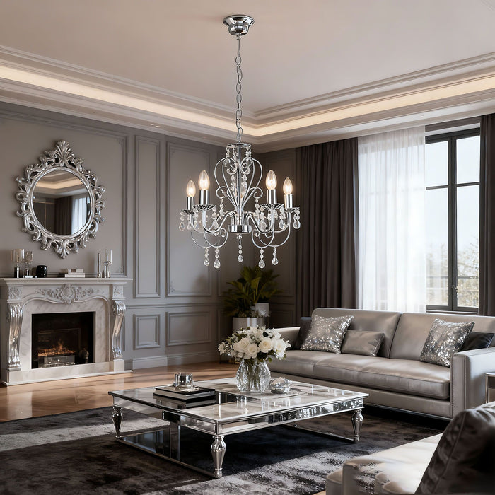 Lampada Da Soffitto Ebt008-5cp Chrome