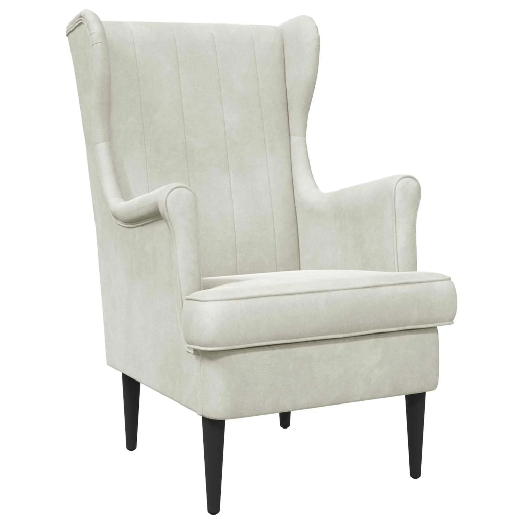 Poltrona | Sedia Relax Crema Velluto