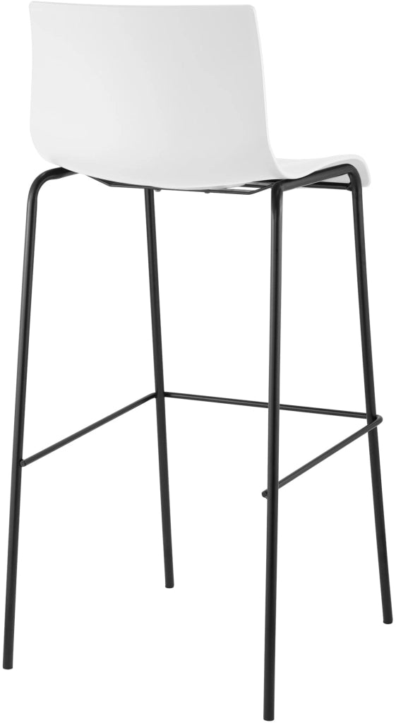 Sgabello da bar Hoover struttura a 4 piedi nero 1