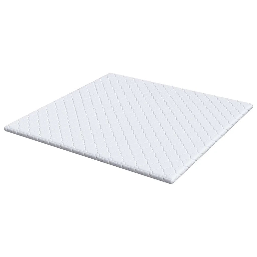 vidaXL Guanciali per materassi Bianco 200 x 200 cm Schiuma PU