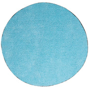 Tappeto Shaggy Blu 140 cm Moderno Tappeto Rotondo Turchese a Pelo Lungo