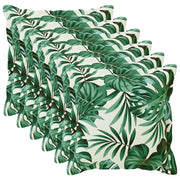 Federa 6 pcs HOUTEN Motivo a Foglie 70 x 70 cm Poliestere 921426