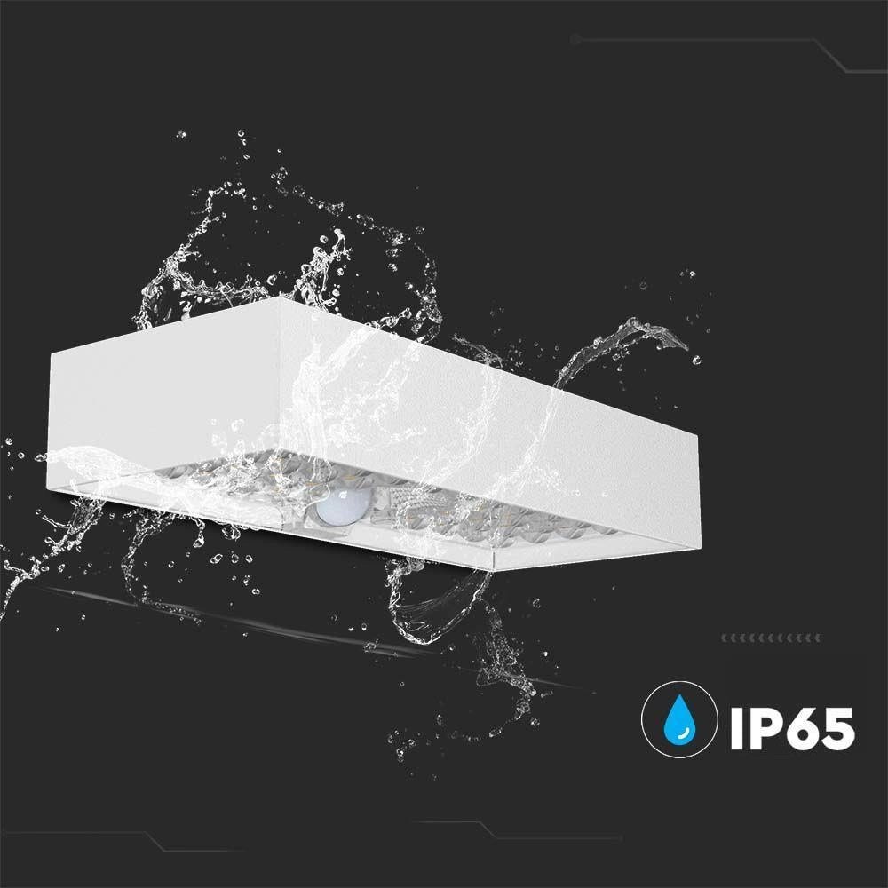 Applique solare 6W 4000K sensore bianca IP65 V-TAC10308