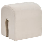 pouf rivestimento velluto beige pouf forma u design moderno accessori soggiorno