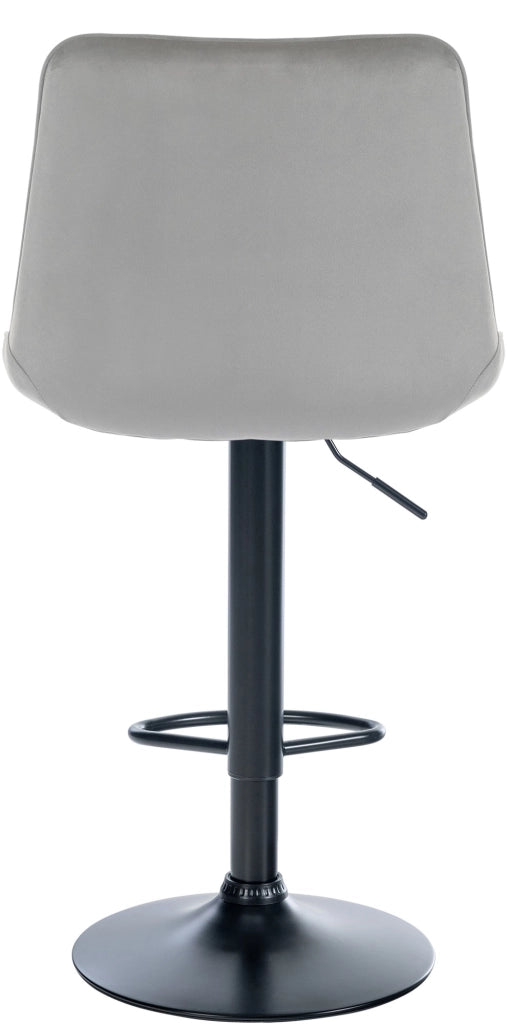 2er Set Barhocker Toni Samt schwarz