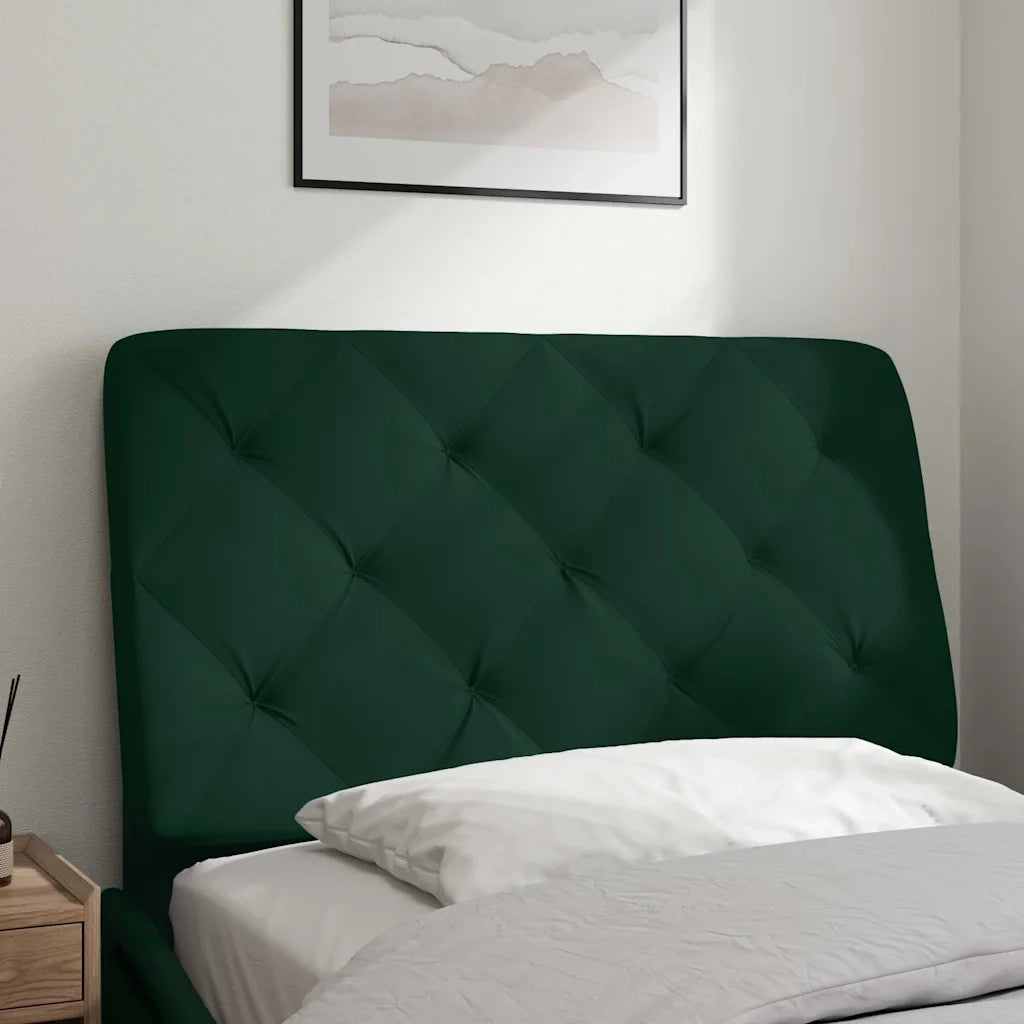 Cuscino Testiera Verde Scuro 80 cm in Velluto CFW9979767